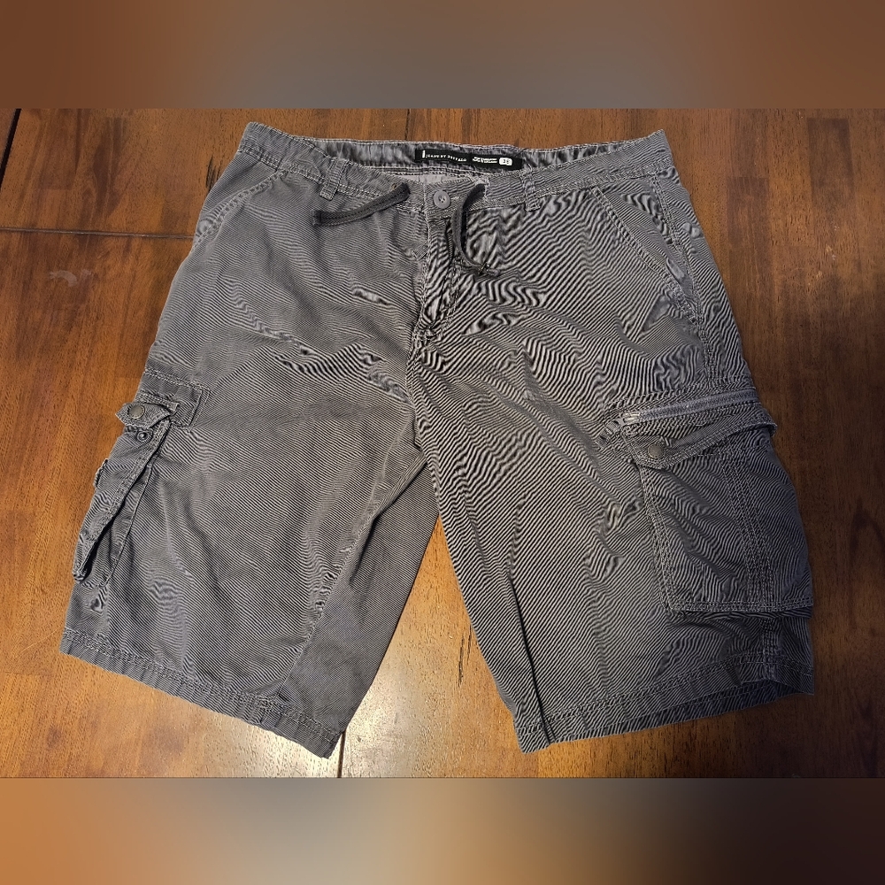 Men's Pinstripe Cargo Shorts